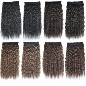 Hair clip extensions.